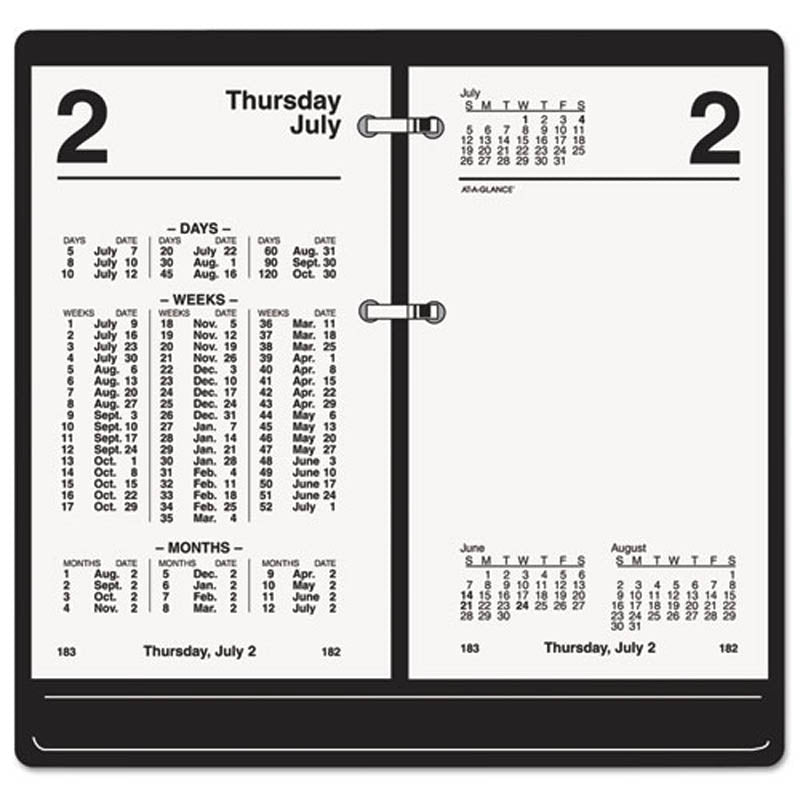 Financial Desk Calendar Refill Ultimate Office