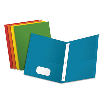 Twin-Pocket Folder w/ Tang Fastener, Letter, Box of 25