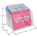 StationMate™ 5-Compartment Inclined StepUp File Desktop Organizer Includes 18, 3rd-Cut PocketFile™ Project Files