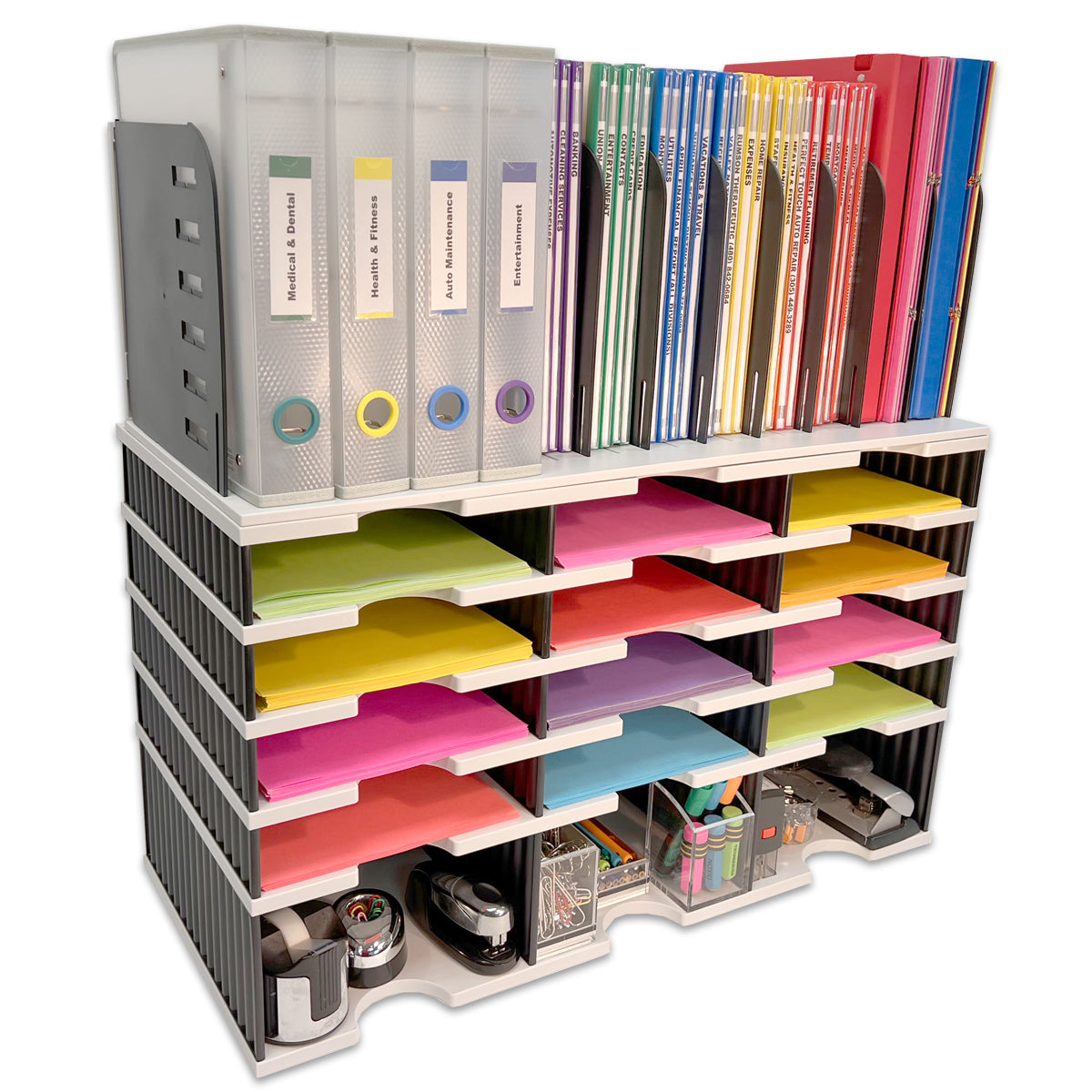 Scrapbook Paper Storage Organizer, 12x12 Paper Storage