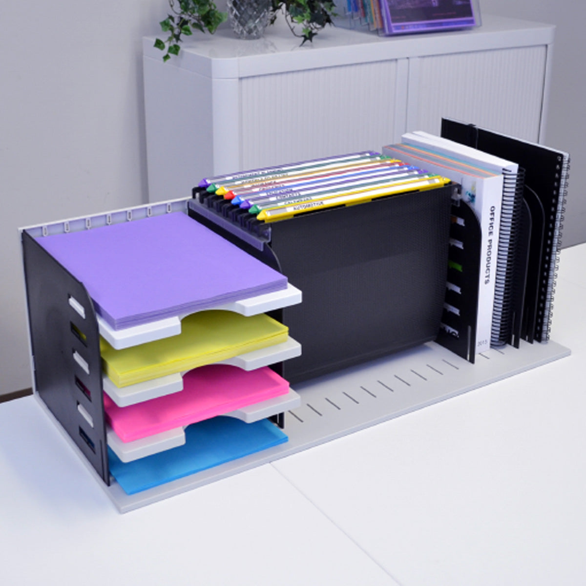 12 Paper-Tray Mobile Storage with or without Trays