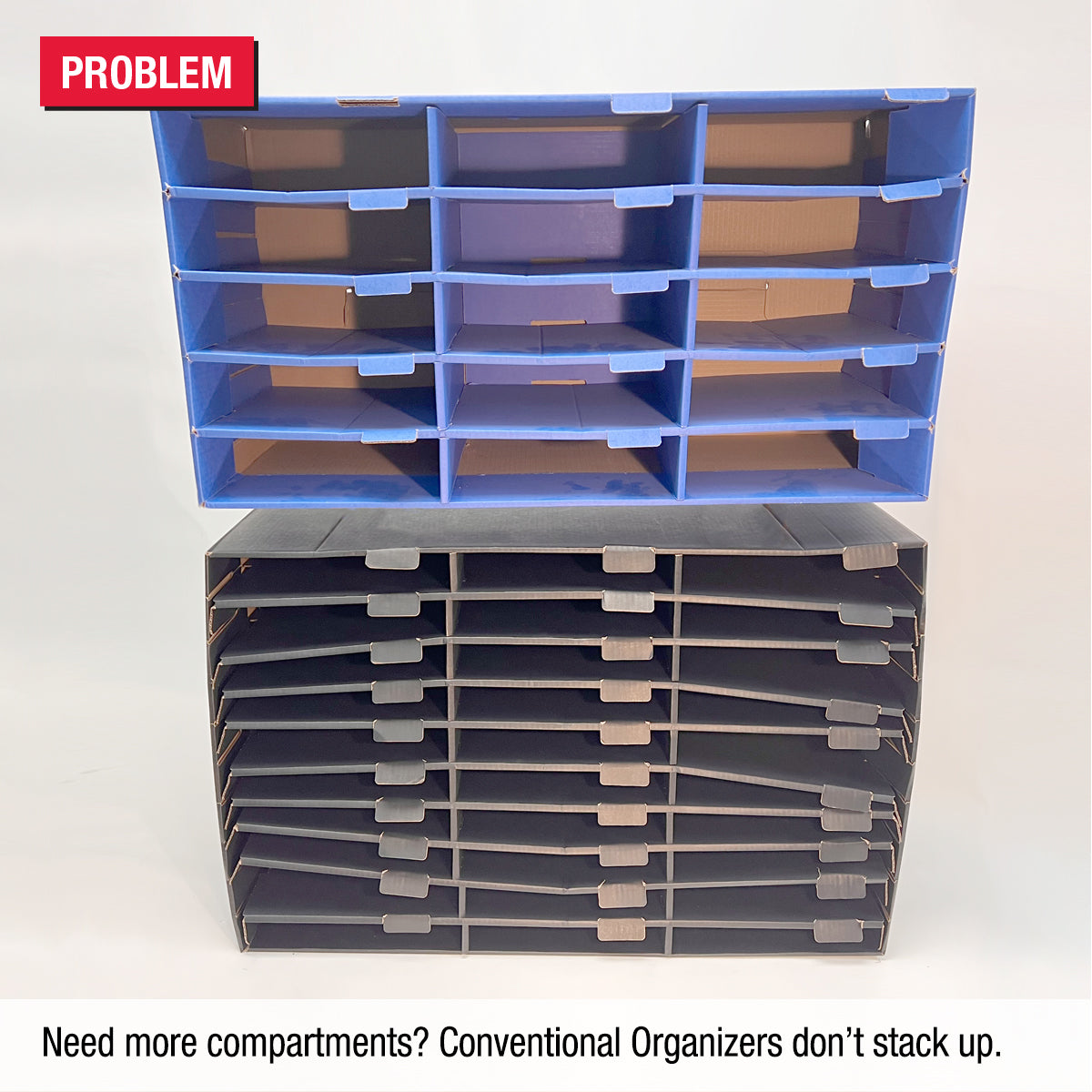 Ultimate Office TierDrop™ Desktop Organizer/Forms Sorter, 4-Compartments  with 2 Storage Drawers with Dividers, and Optional Add-On Tiers for Easy