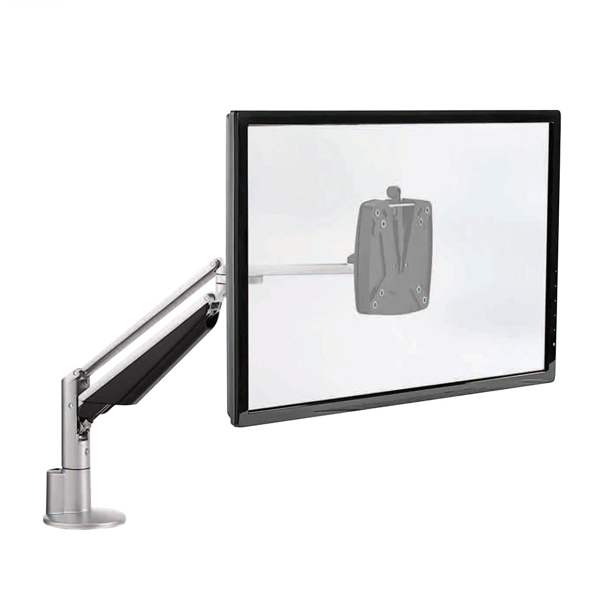 CLU Single Screen Deluxe Monitor Arm w/Extended Reach for