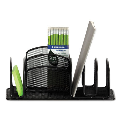 Wire Mesh Deluxe Desktop Organizer