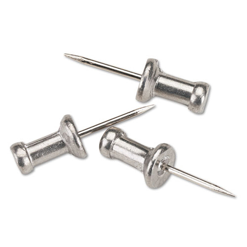 5/8'' Aluminum Head Steel Needle Push Pins box of 100
