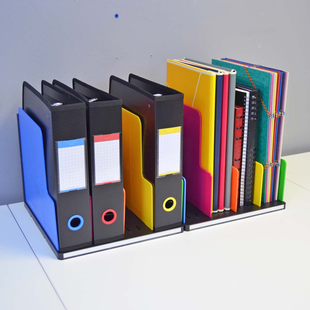 Ultimate Office Desktop Corner Organizer with Colored Dividers
