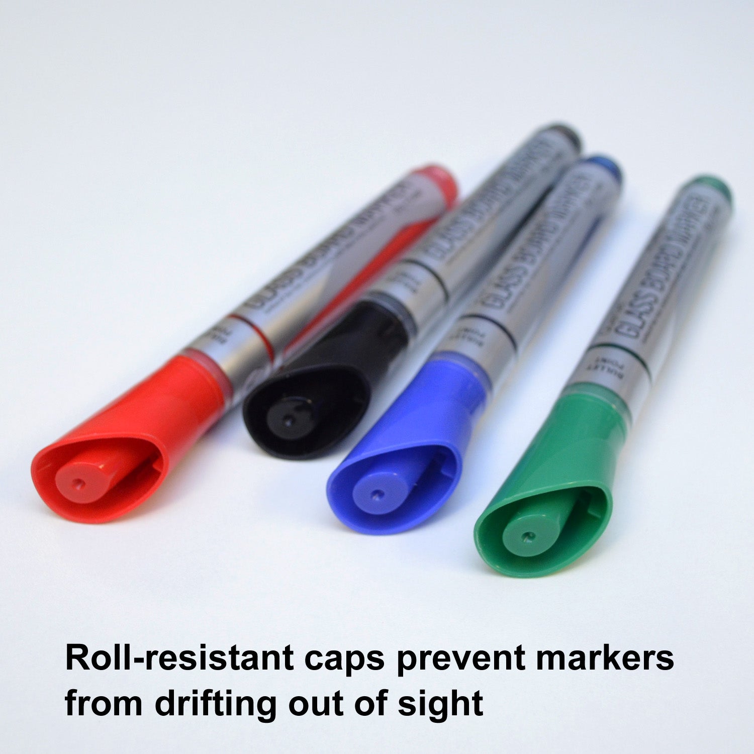 Quartet Premium Glass Board Dry Erase Marker, Fine Bullet Tip, Assorted Colors, 4/Pack