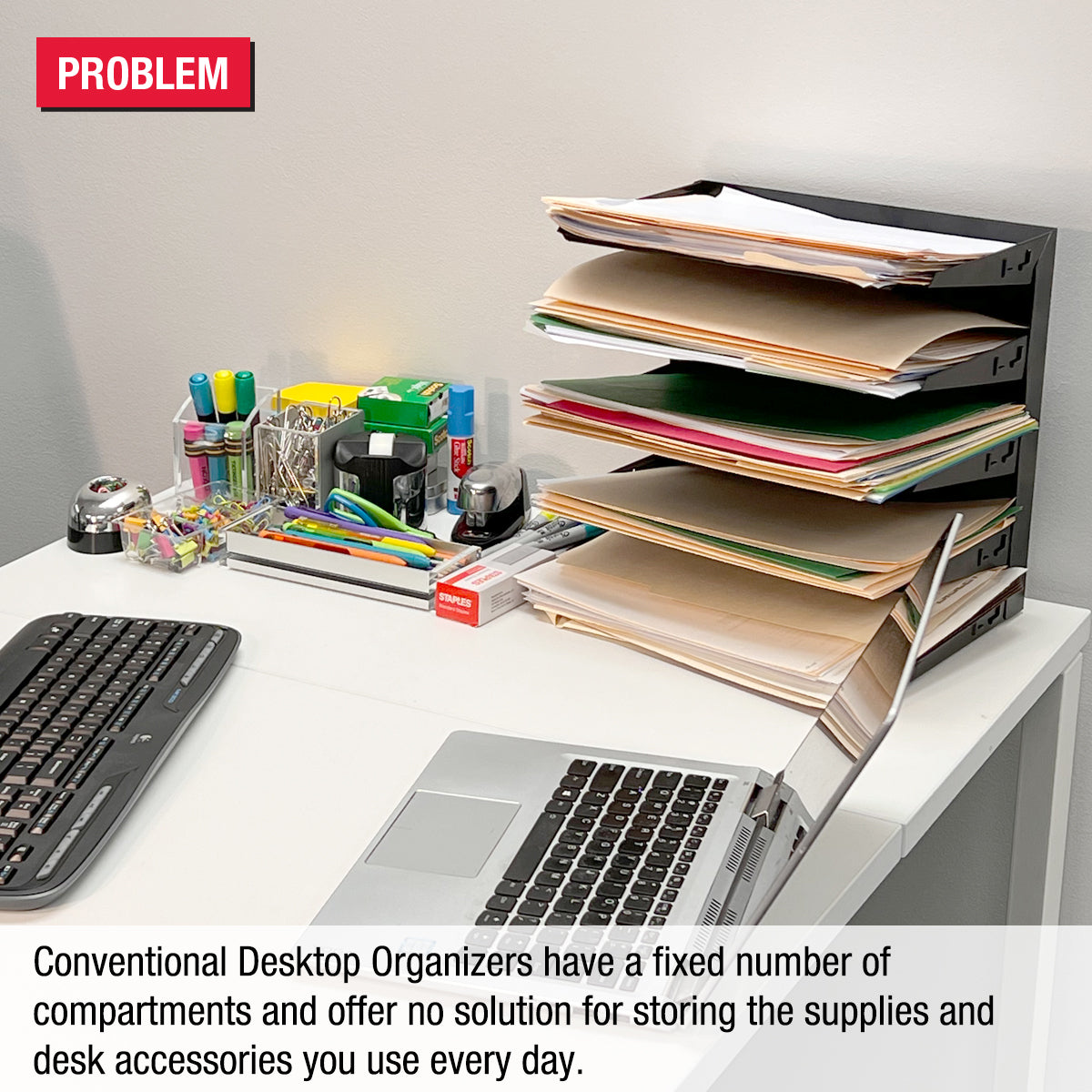 Innovative Storage Designs Desktop Organizer 6 Compartments Clear - Office  Depot