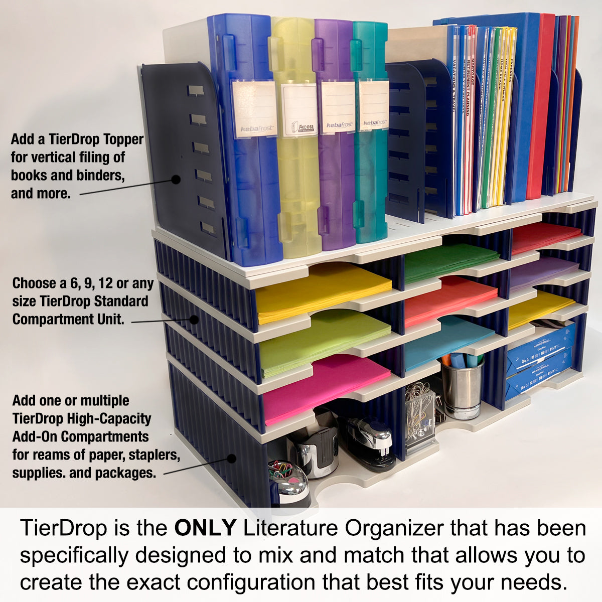 Desktop Organizer with Drawer - Mix & Match