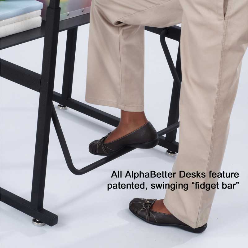 AlphaBetter® 2.0 Height – Adjustable Student Desk with Book Box