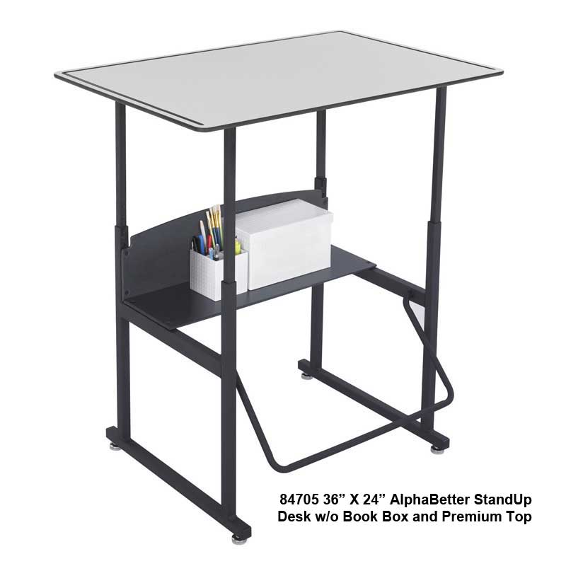 Alpha-Better Desk with Foot Fidget Bar*