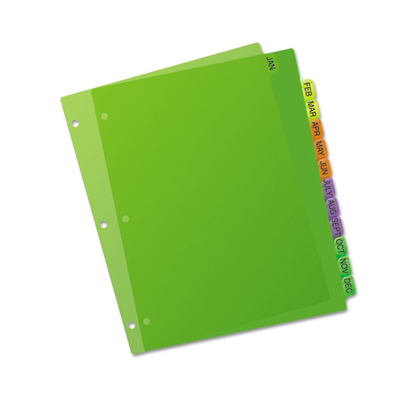 Viquel - Bristol Card Folder Divider 12.5 x 20 cm Plastic - Fluorescent  Color Divider : : Office Products